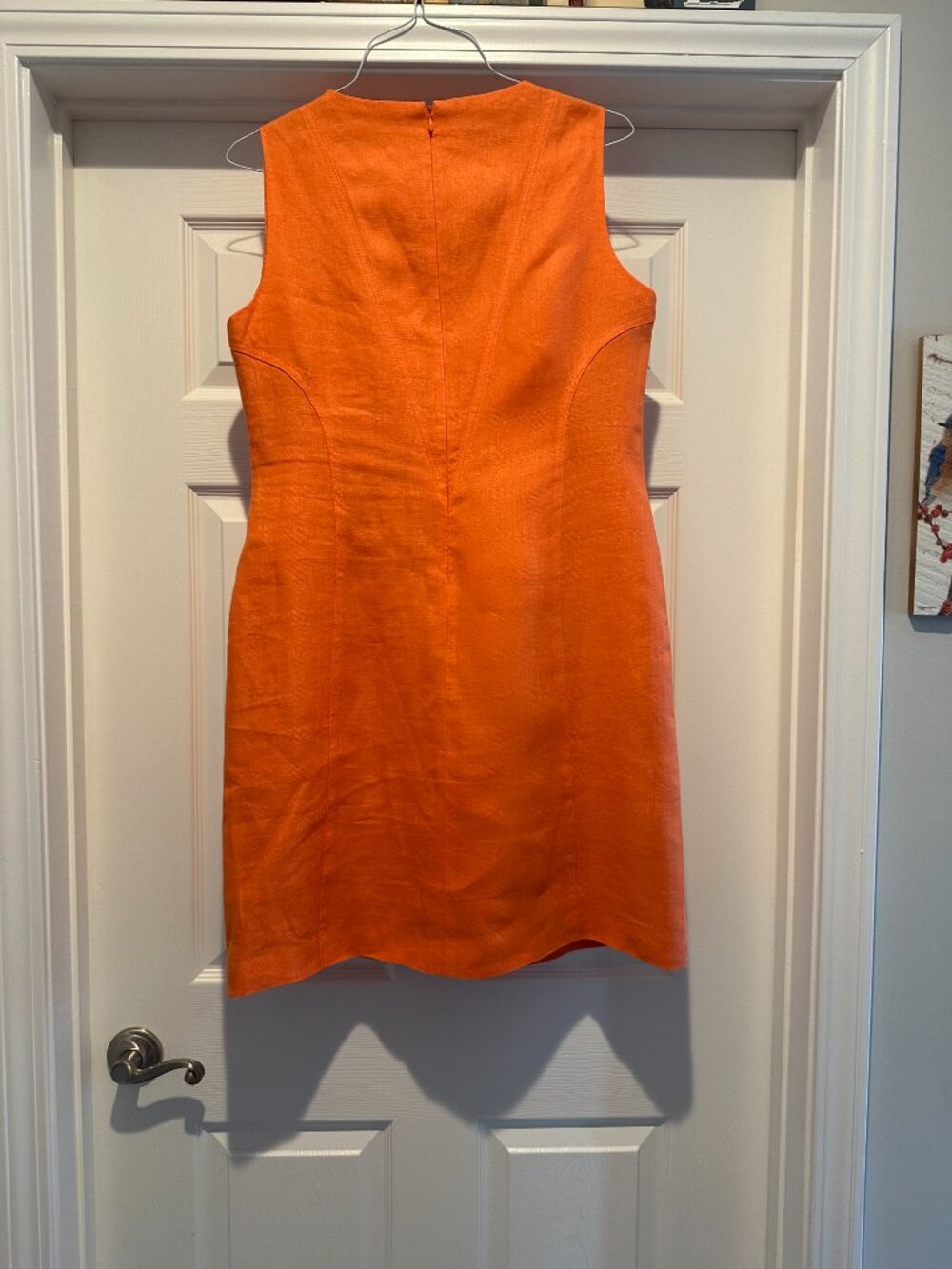Orange Talbots Linen dress - Picture 2 of 5